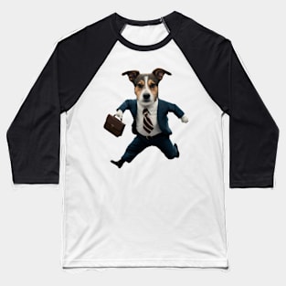 Corporate Canine: The Hustling Hound Baseball T-Shirt